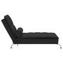 Voir la diapositive 5 : VIDAXL Chaise longue de massage avec traversin noir tissu