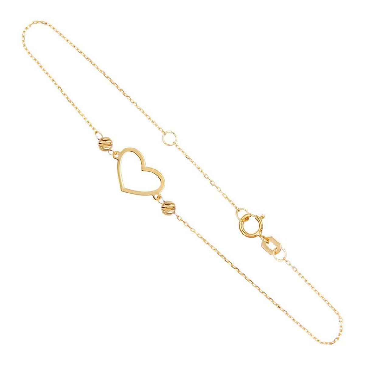 L'ATELIER D'AZUR Bracelet Or Jaune - Motif Coeur