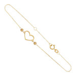 L'ATELIER D'AZUR Bracelet Or Jaune - Motif Coeur