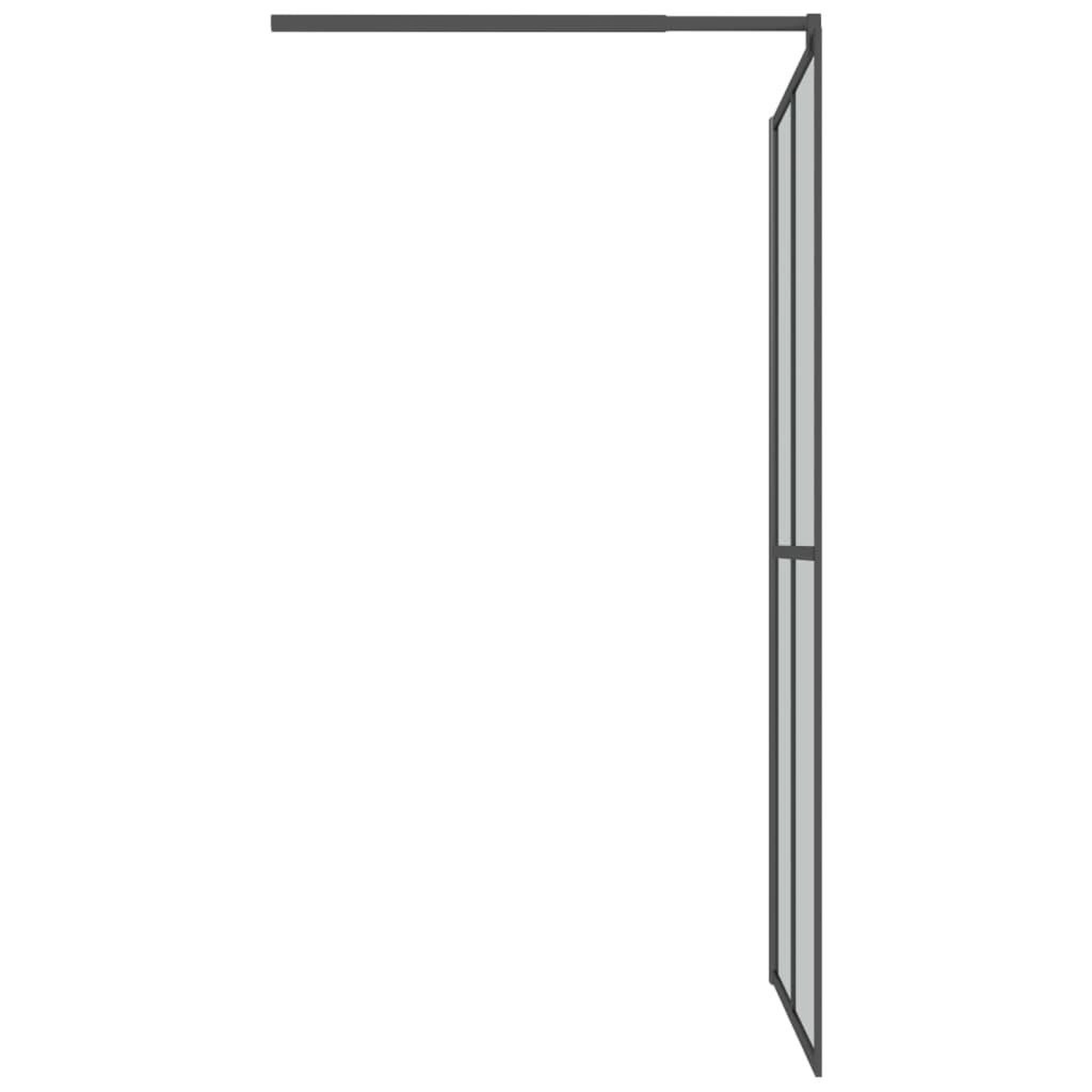 Voir la diapositive 4 : VIDAXL Ecran de douche 100x195 cm Verre trempe fonce