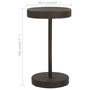 Voir la diapositive 6 : VIDAXL Table de jardin Marron 60,5x106 cm Resine tressee
