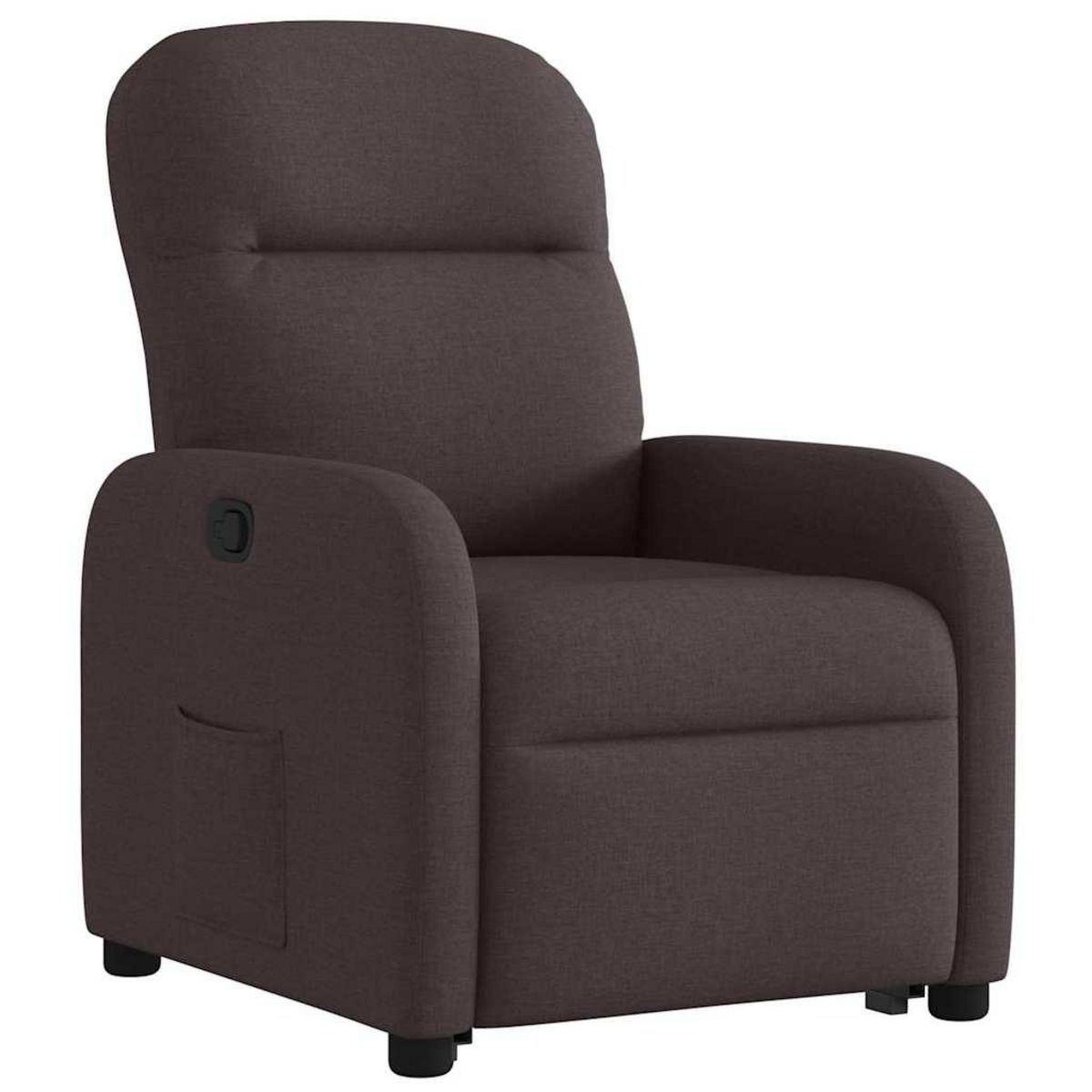 VIDAXL Fauteuil inclinable marron fonce tissu