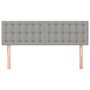 Voir la diapositive 3 : VIDAXL Tetes de lit 2 pcs Gris clair 72x5x78/88 cm Tissu