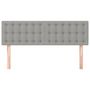 Voir la diapositive 3 : VIDAXL Tetes de lit 2 pcs Gris clair 72x5x78/88 cm Tissu