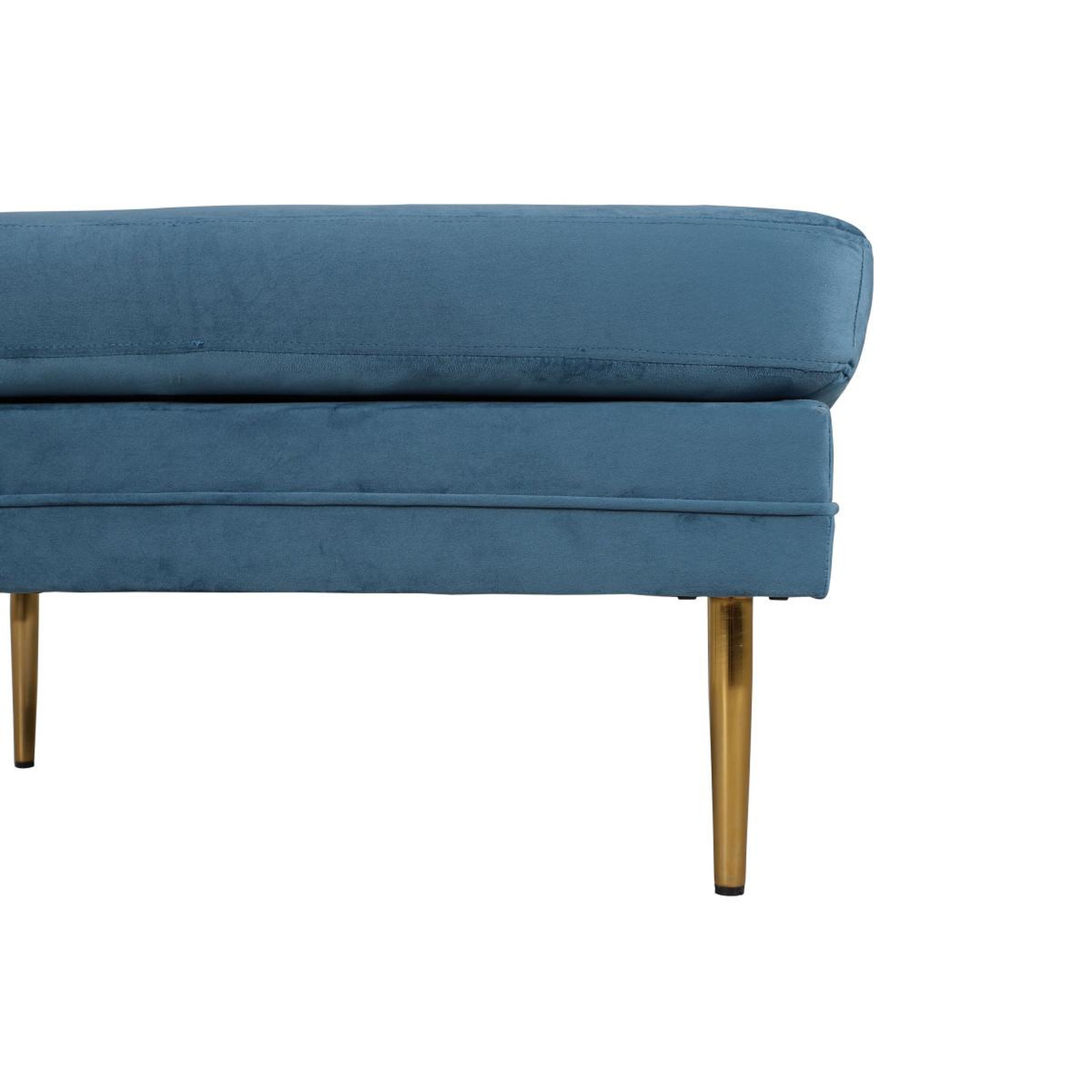 Voir la diapositive 5 : Paris Prix Pouf design en velours  boom  90cm bleu
