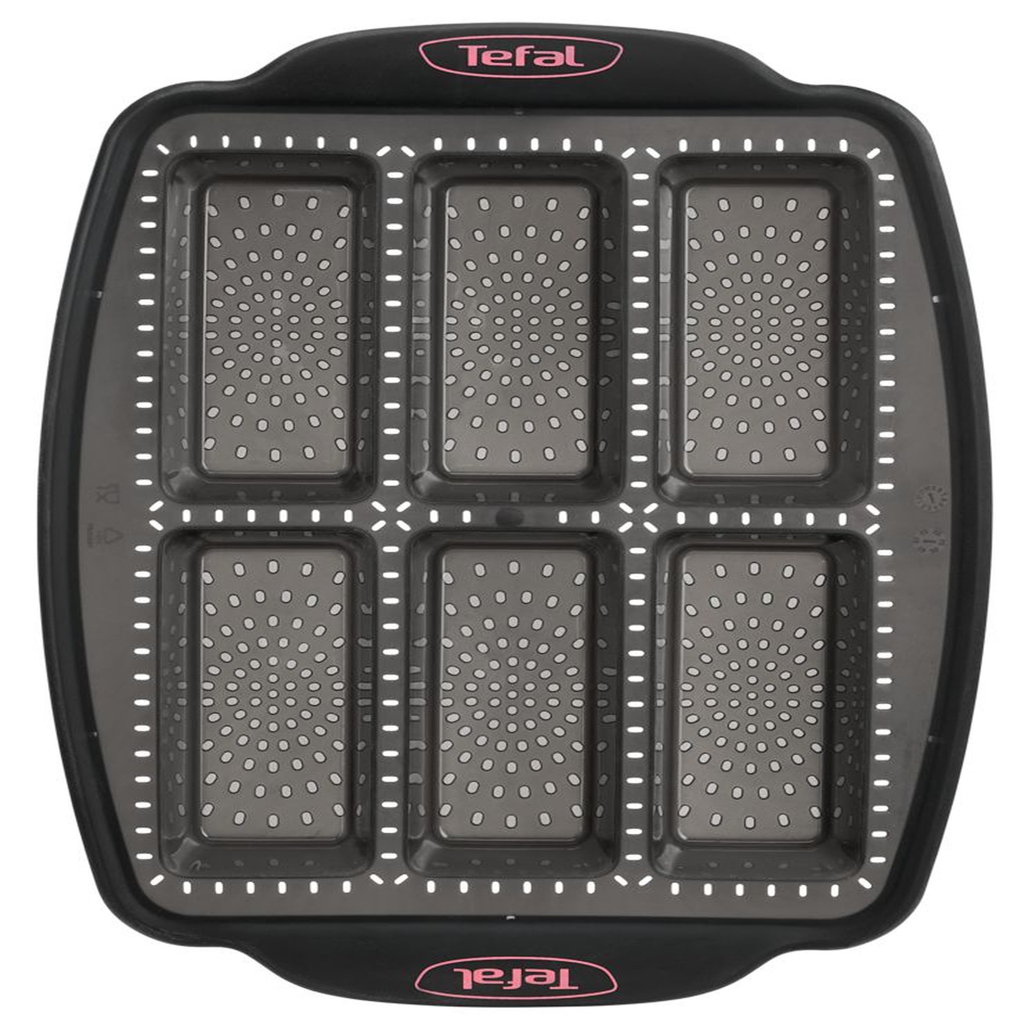 Voir la diapositive 2 : TEFAL Plaque 6 mini cakes CRISPYBAKE silicone