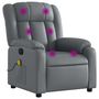 Voir la diapositive 2 : VIDAXL Fauteuil de massage inclinable Gris Similicuir