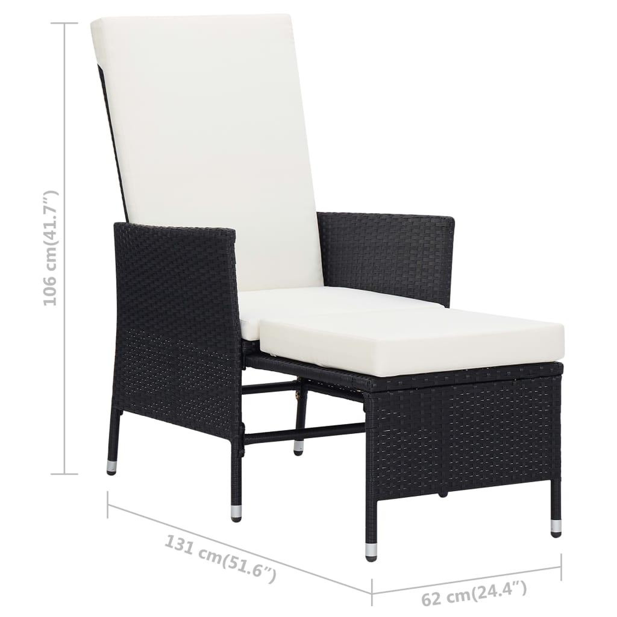 Voir la diapositive 6 : VIDAXL Salon de jardin 2 pcs avec coussins Resine tressee Noir