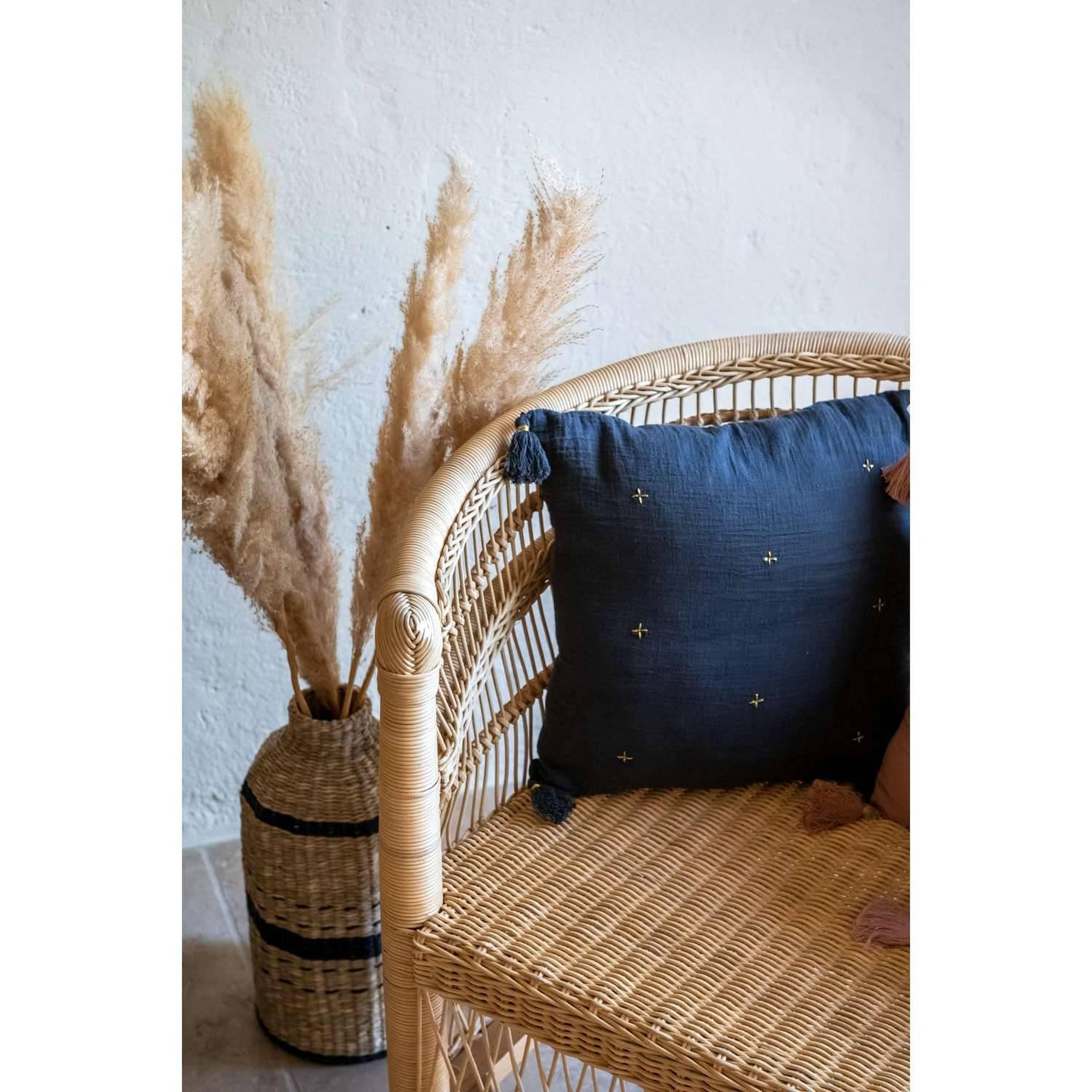 Voir la diapositive 2 : ATMOSPHERA Coussin de chaise brodé rectangulaire starke