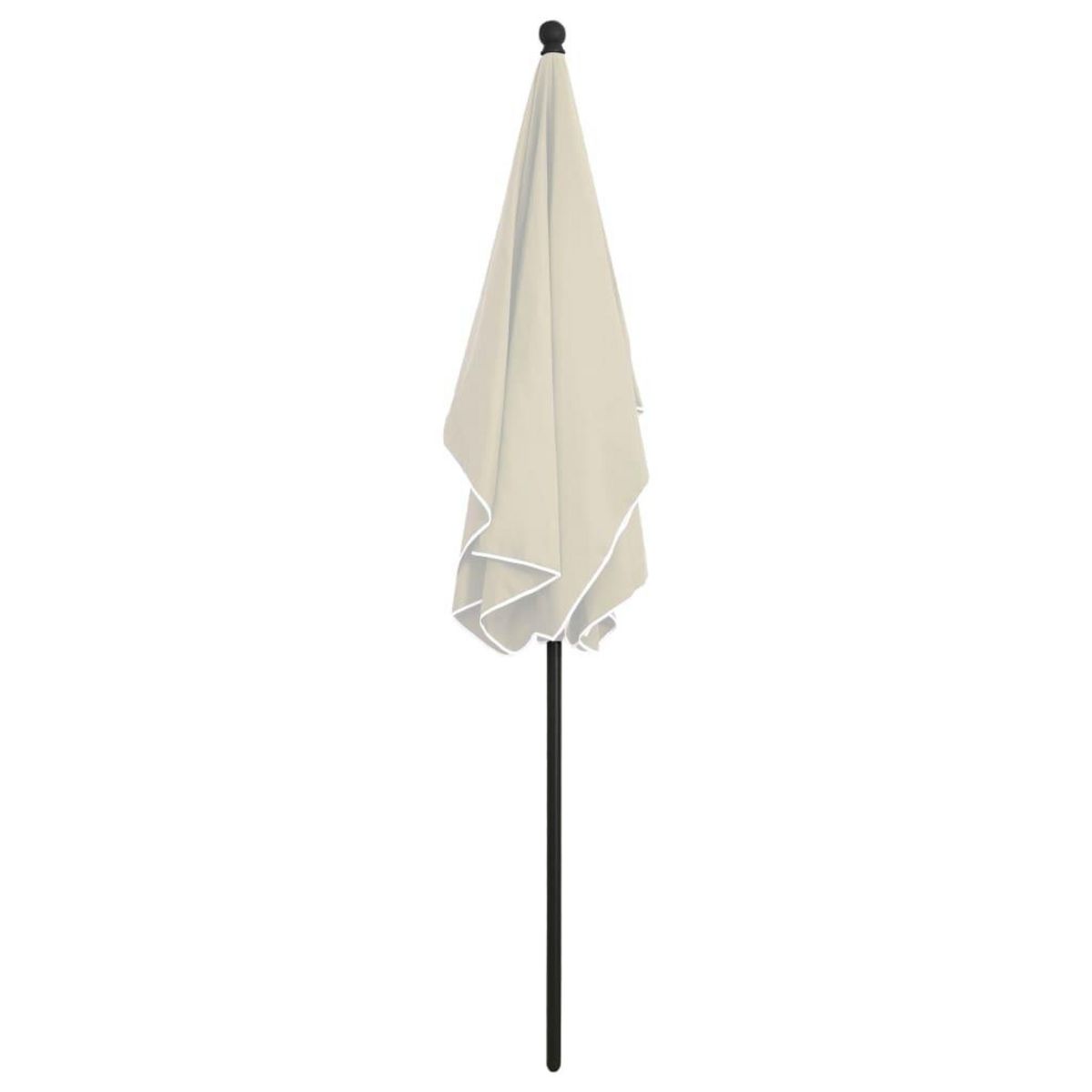 VIDAXL Parasol de jardin avec mat 210x140 cm Sable