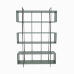 CONCEPT USINE Bibliothèque contemporaine vert 180cm LULI