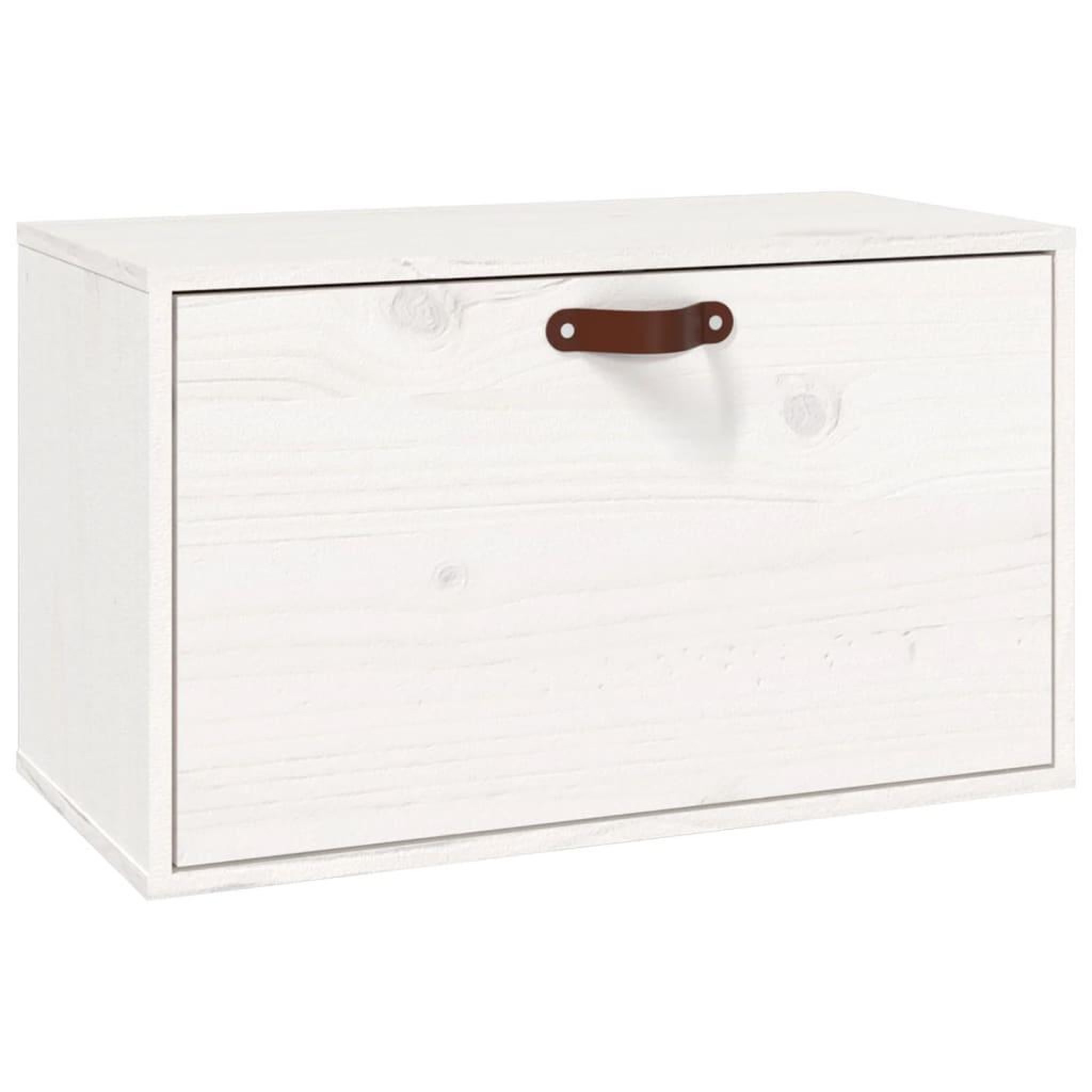Voir la diapositive 2 : VIDAXL Armoire murale Blanc 60x30x35 cm Bois de pin massif