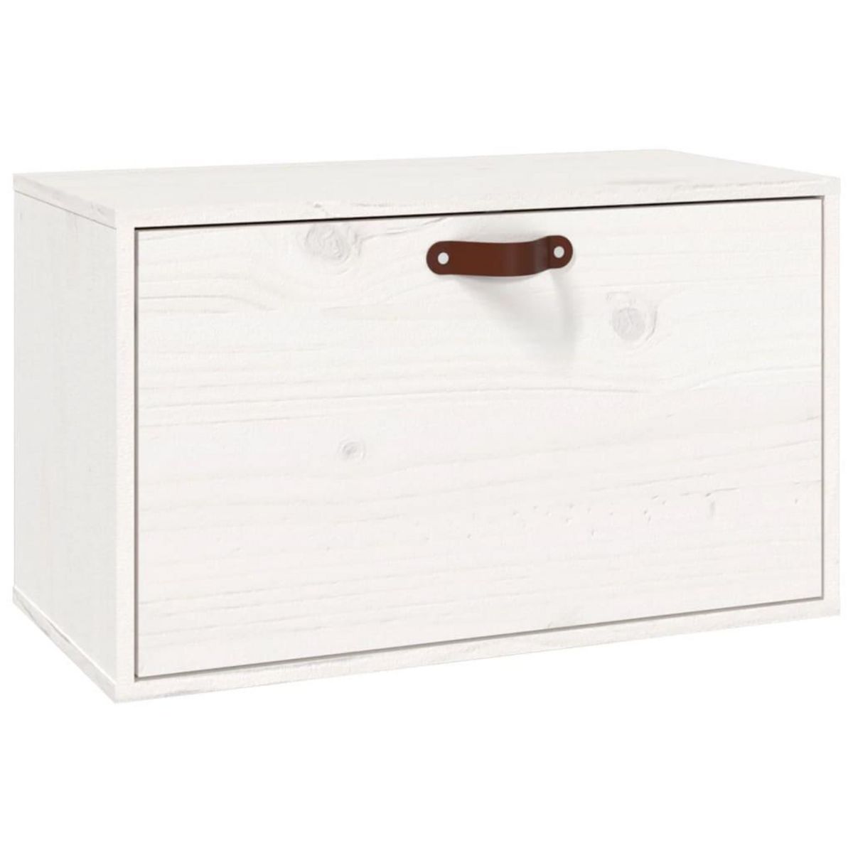 VIDAXL Armoire murale Blanc 60x30x35 cm Bois de pin massif