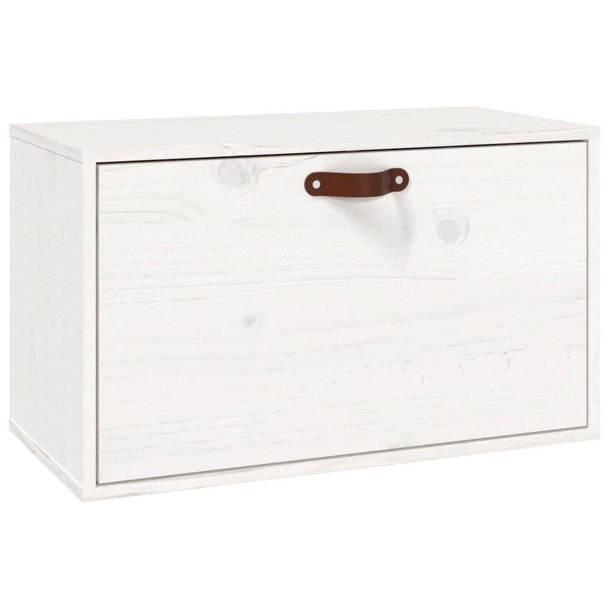 VIDAXL Armoire murale Blanc 60x30x35 cm Bois de pin massif