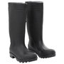Voir la diapositive 1 : VIDAXL Bottes de pluie noir taille 39 PVC