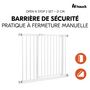 Voir la diapositive 2 : HAUCK Barrière de sécurité Open N Stop? 2 Set +21 cm Blanc