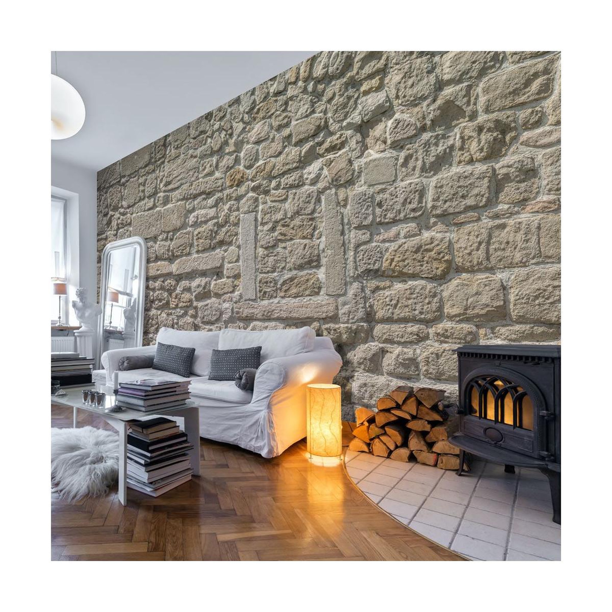 Voir la diapositive 1 : Paris Prix Papier Peint XXL  Stone Temple  280x500cm