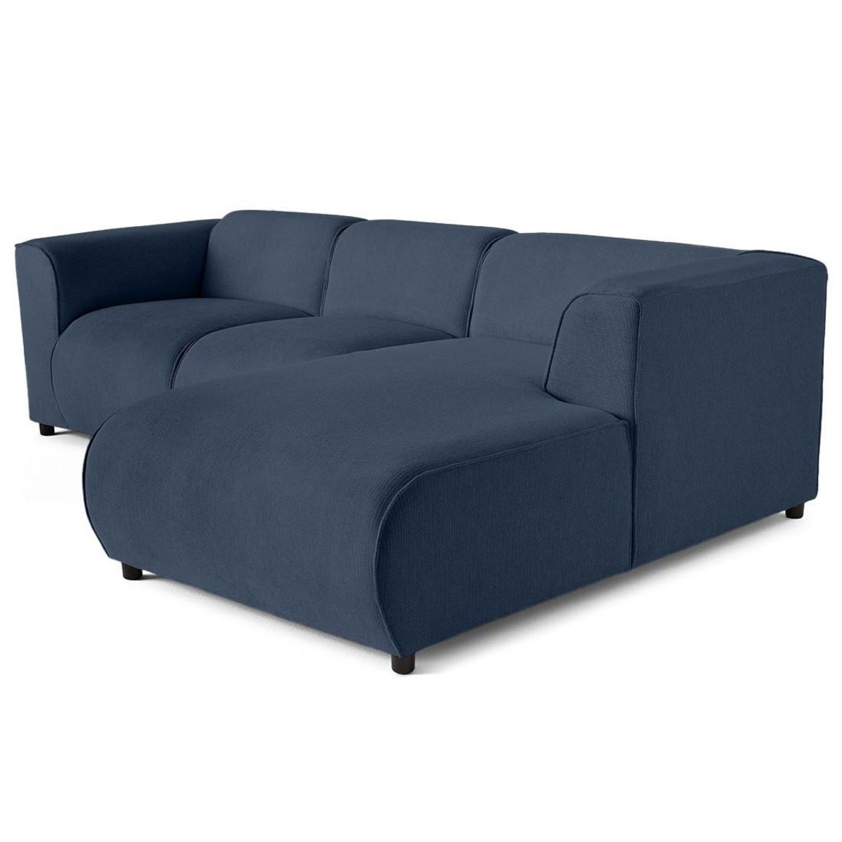 LISA DESIGN Suaro - canapé modulable d'angle droit 4 places en tissu texturé