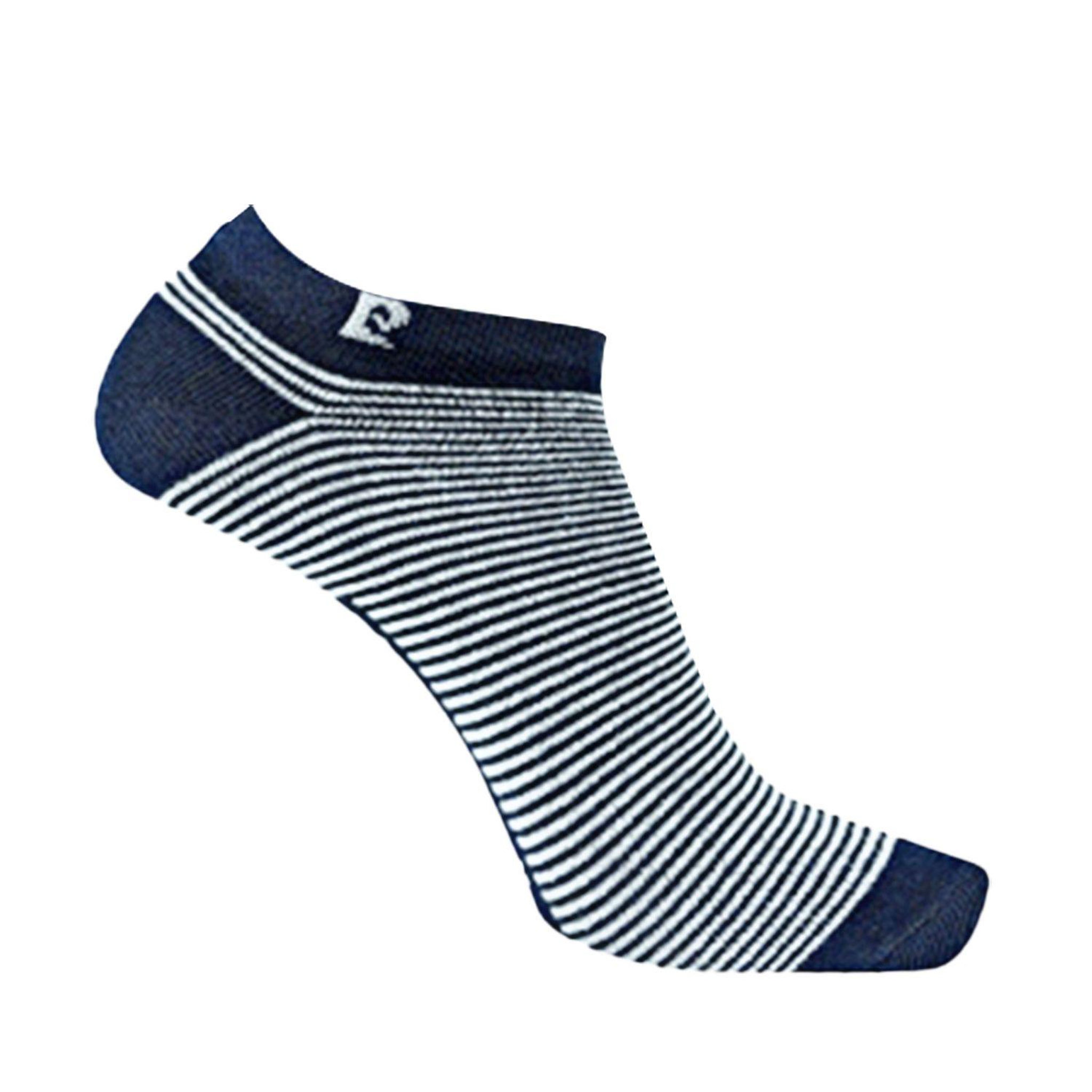 Voir la diapositive 4 : PIERRE CARDIN Lot de 5 paires de chaussettes tiges courtes rayées modèle pc 0373