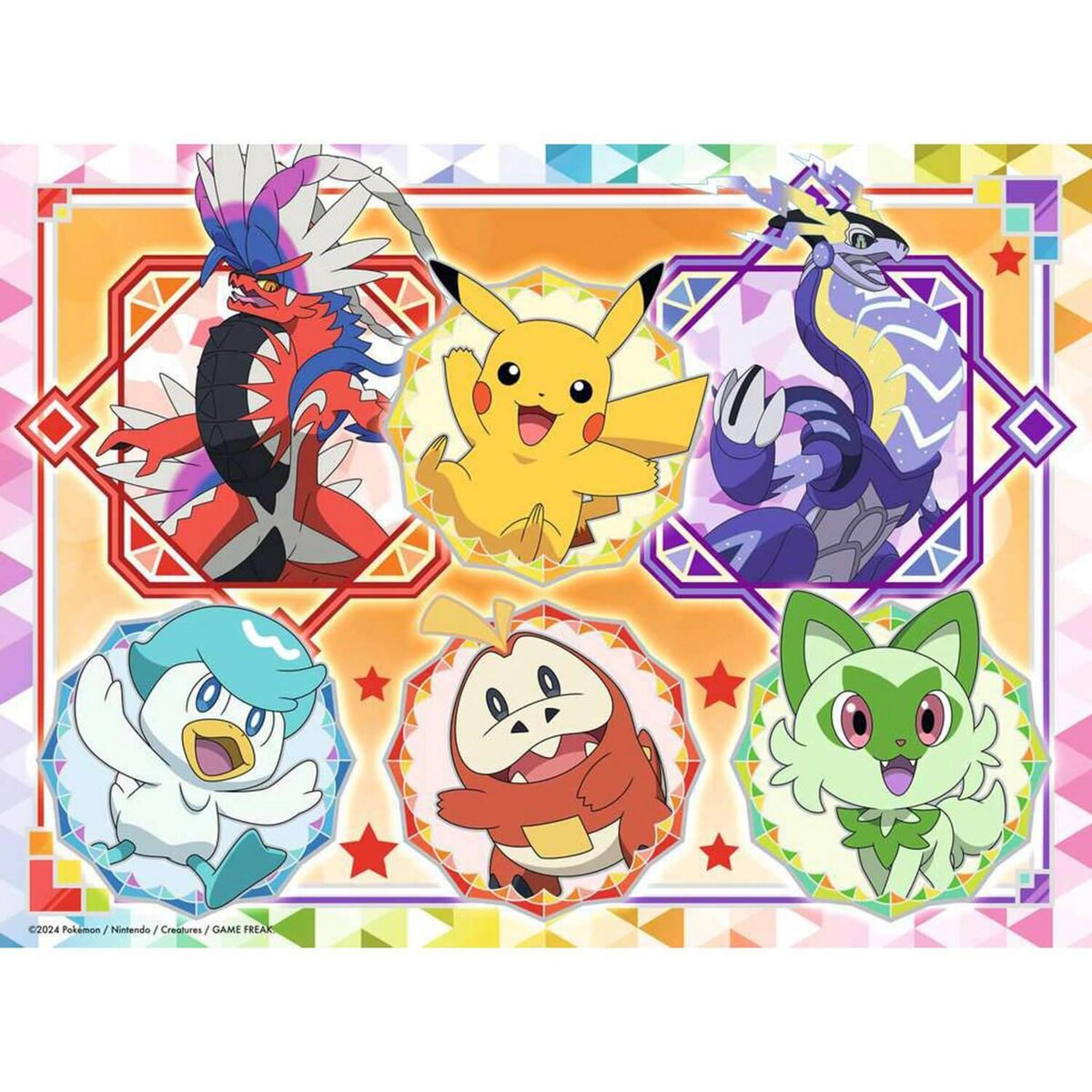 RAVENSBURGER Puzzle 100 pièces XXL : Pokémon Écarlate et Violet