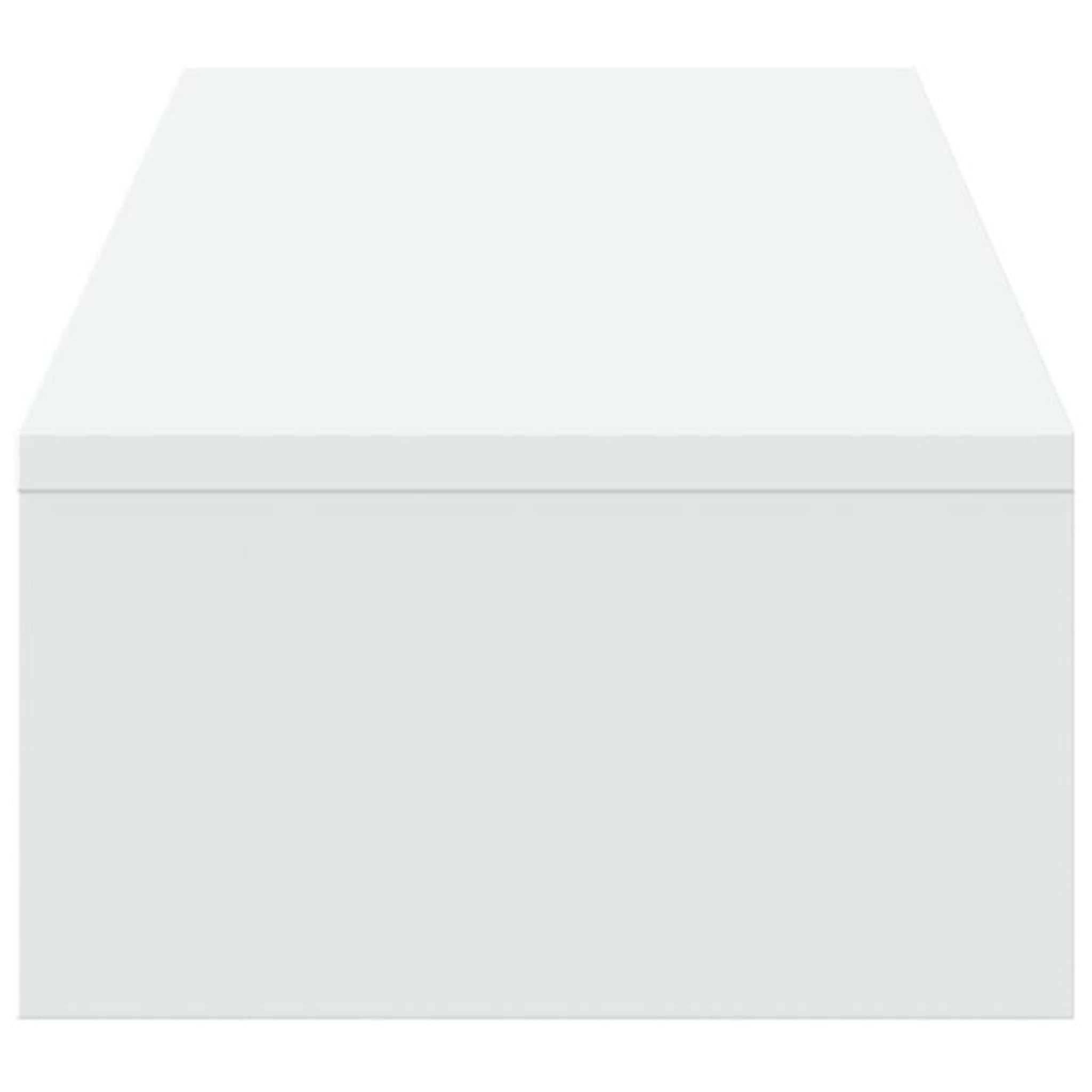 Voir la diapositive 6 : VIDAXL Support de moniteur avec tiroirs blanc bois d ingénierie