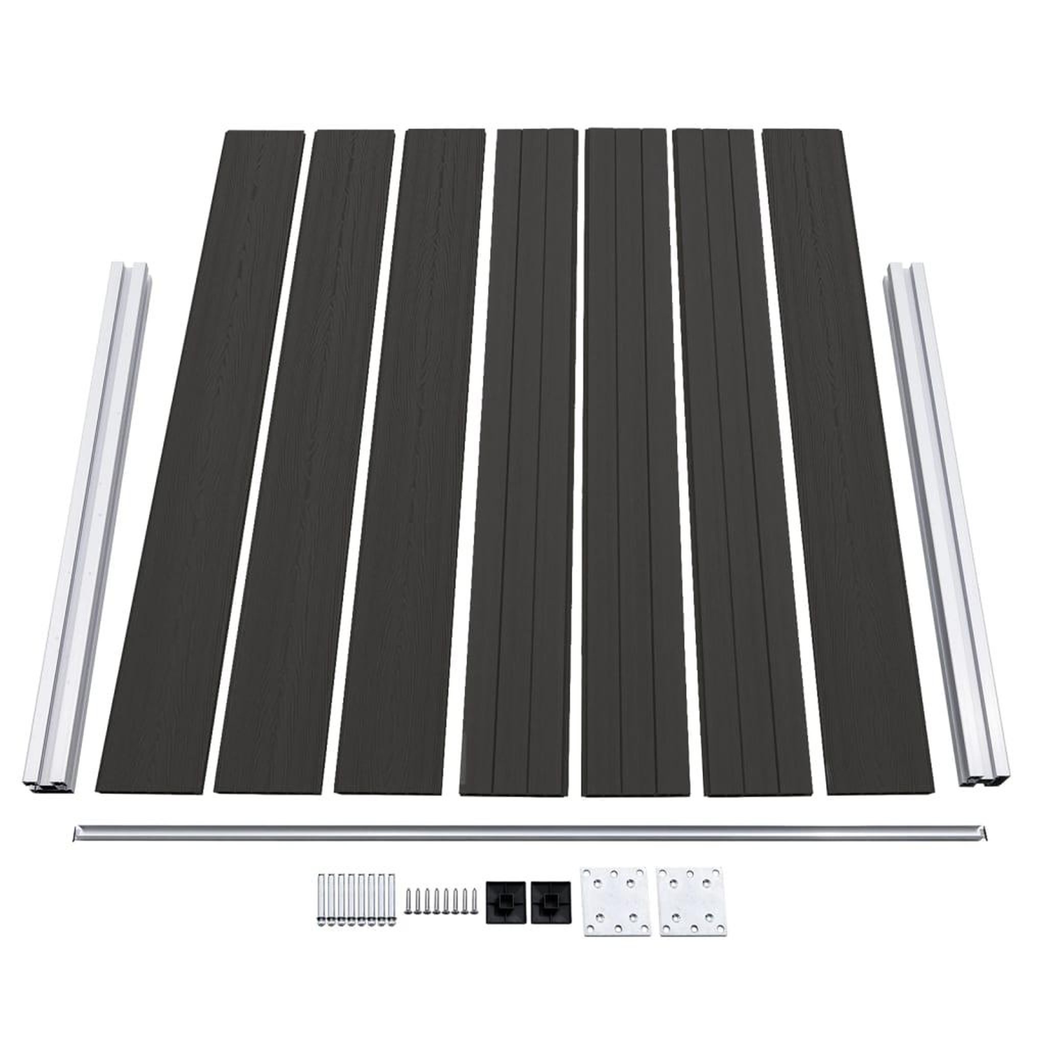 Voir la diapositive 4 : VIDAXL Panneau de cloture WPC 180x146 cm Noir