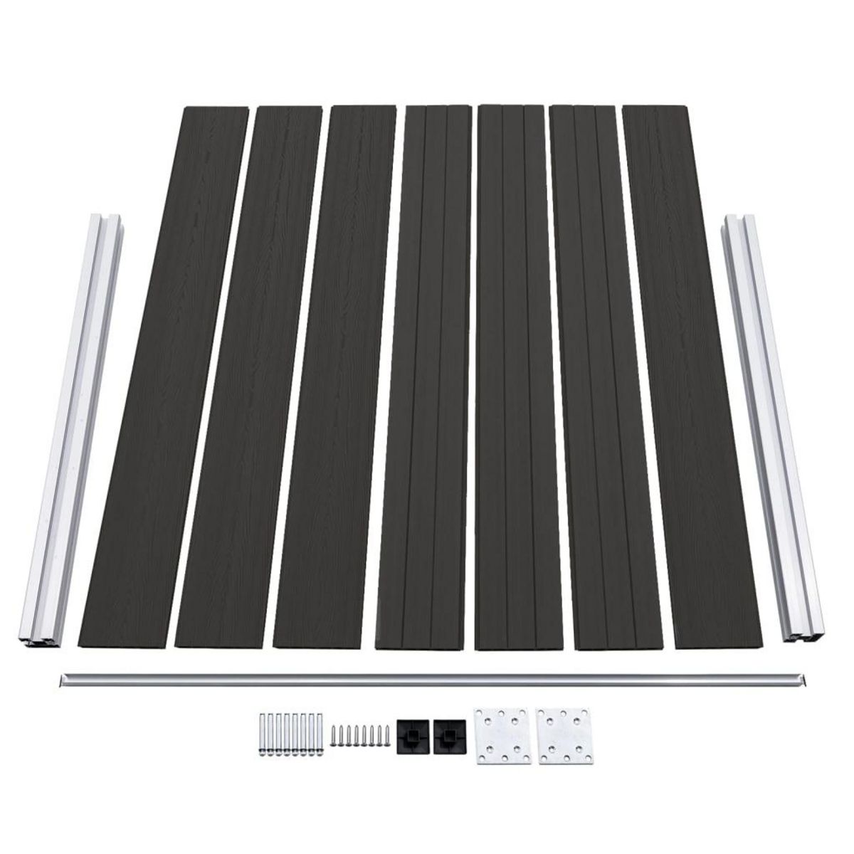 VIDAXL Panneau de cloture WPC 180x146 cm Noir