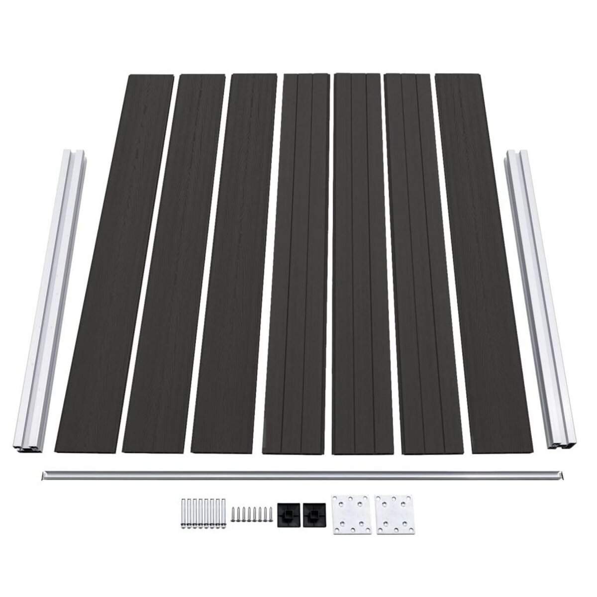 VIDAXL Panneau de cloture WPC 180x146 cm Noir