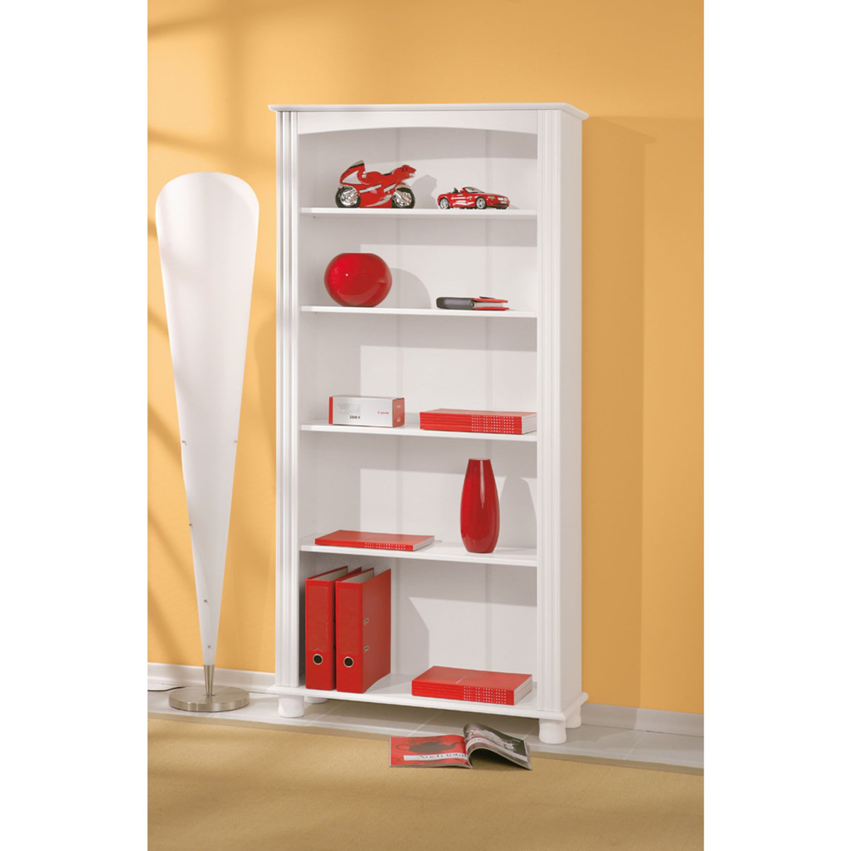 Meuble bibliothèque en pin blanc - ANKE