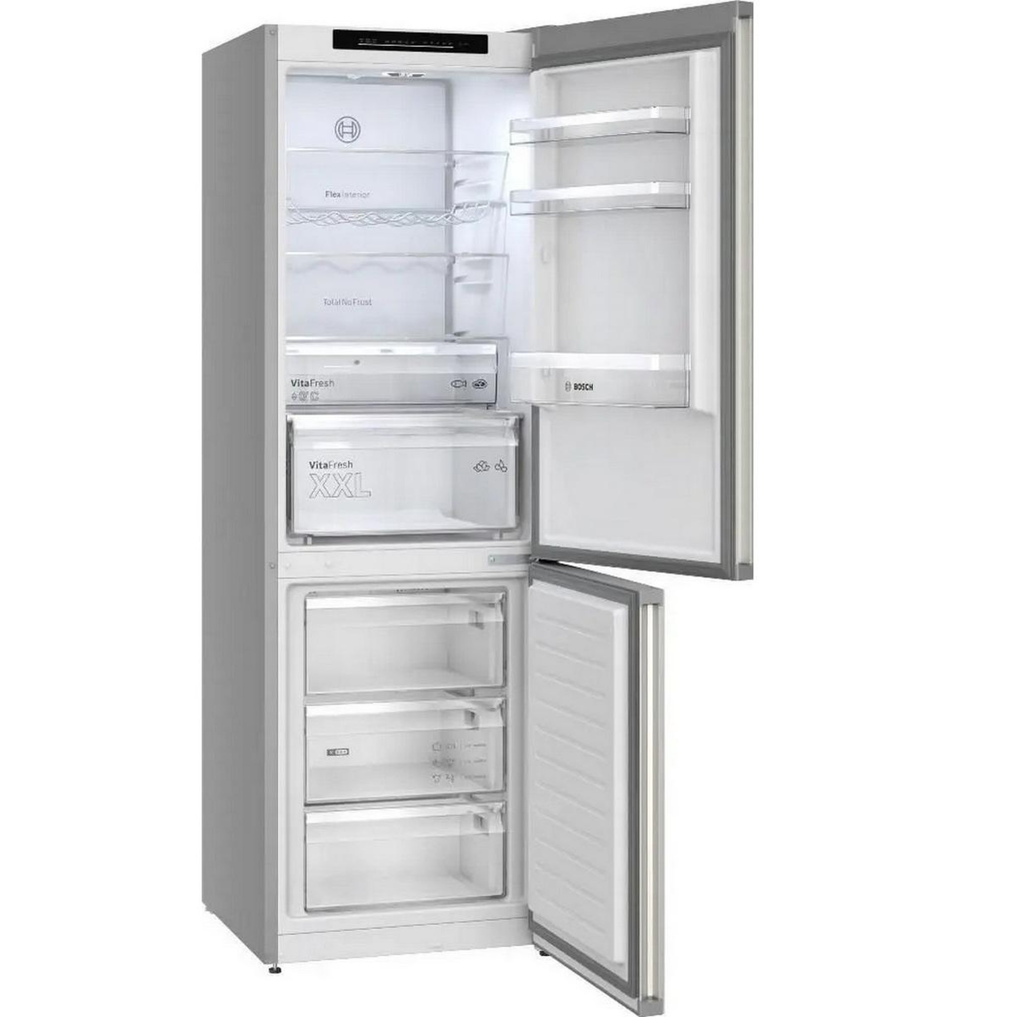 Voir la diapositive 4 : BOSCH Réfrigérateur combiné 60cm 321l nofrost inox - KGN362I1F