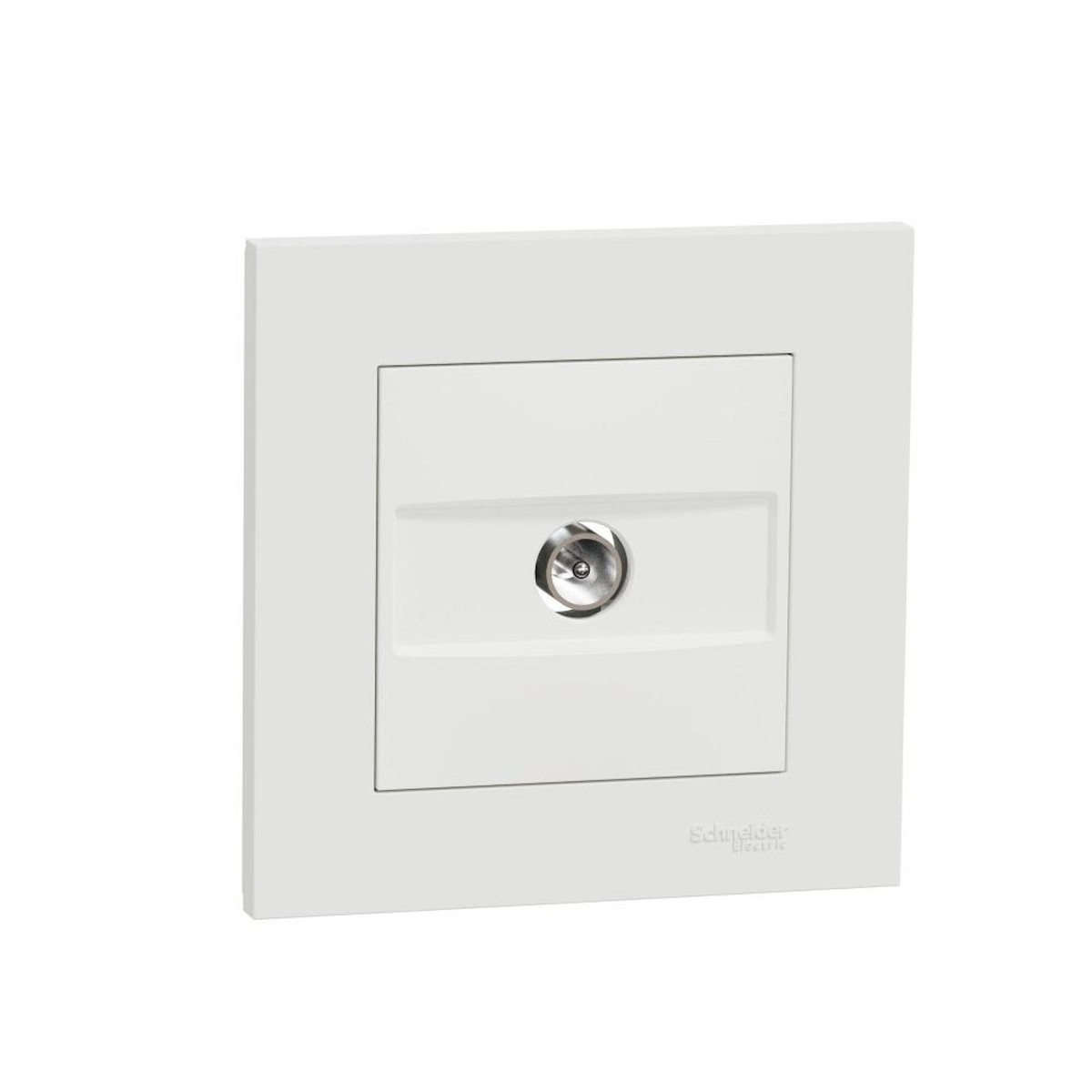 Schneider Electric Prise tv complet Miluz, SCHNEIDER ELECTRIC, blanc