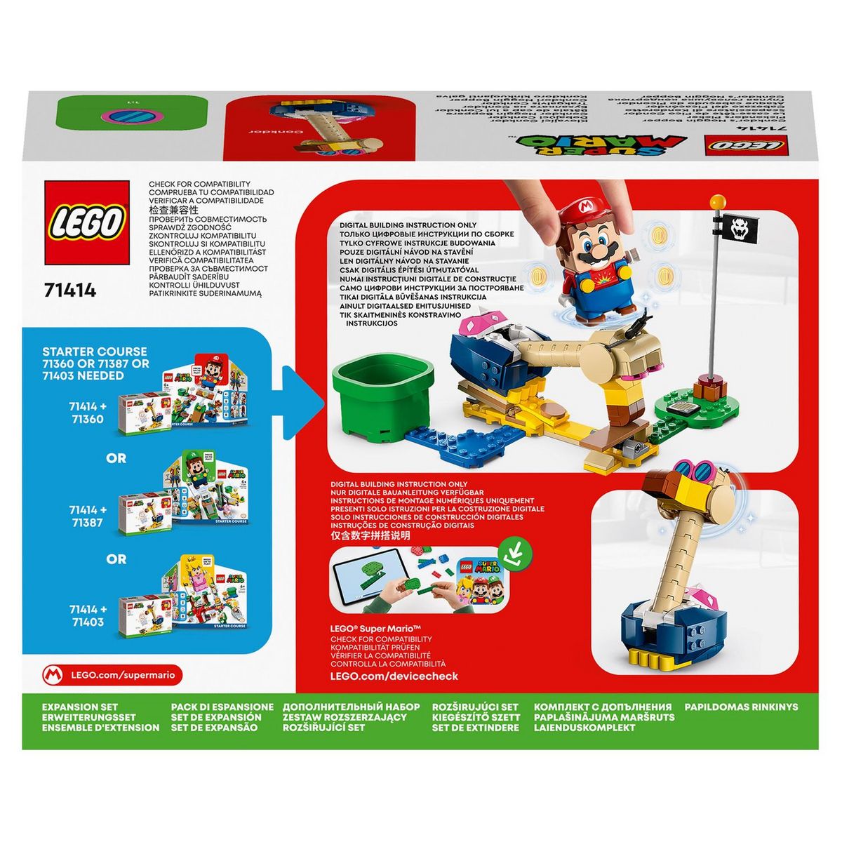 LEGO Super Mario 71414 Ensemble Extension Le casse tête de Pico Condor, Jouet à Combiner avec Pack de Démarrage Mario, Luigi ou Peach
