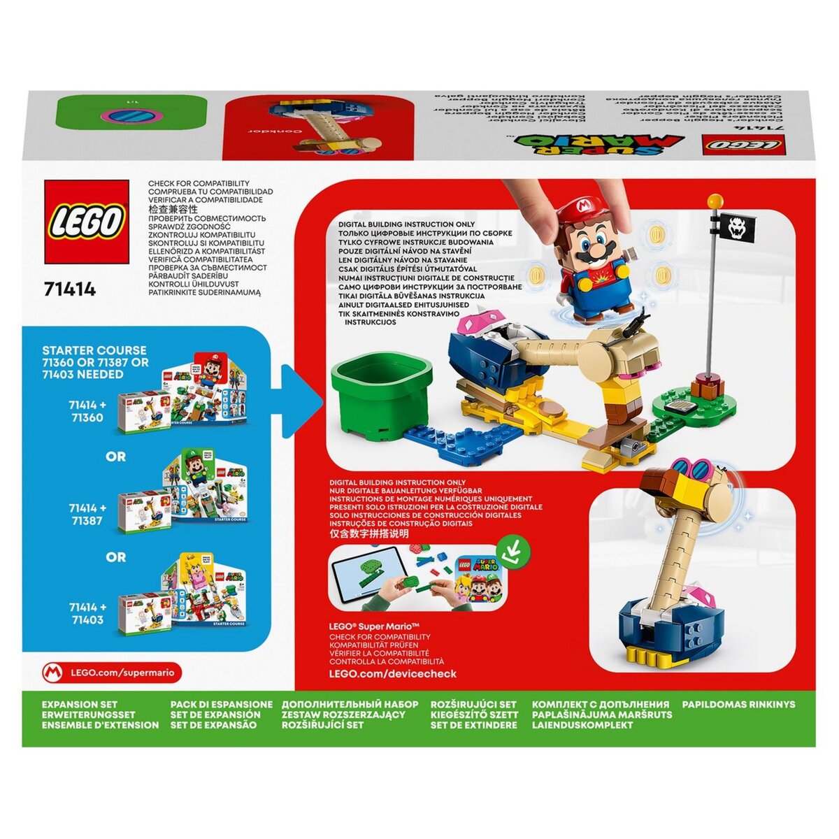 LEGO Super Mario 71414 Ensemble Extension Le casse tête de Pico Condor, Jouet à Combiner avec Pack de Démarrage Mario, Luigi ou Peach