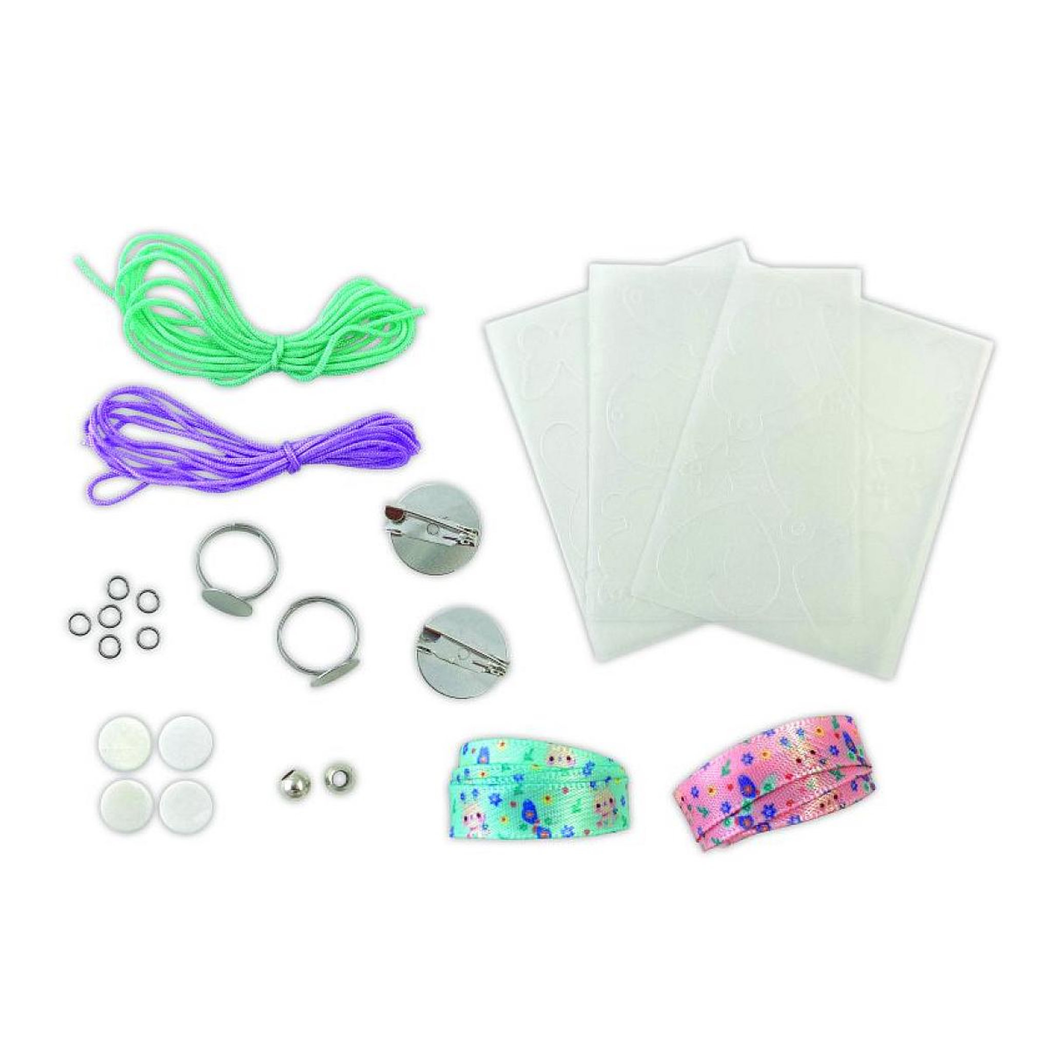 Voir la diapositive 2 : Juratoys-Janod 8 bijoux d'amitié en plastique à créer