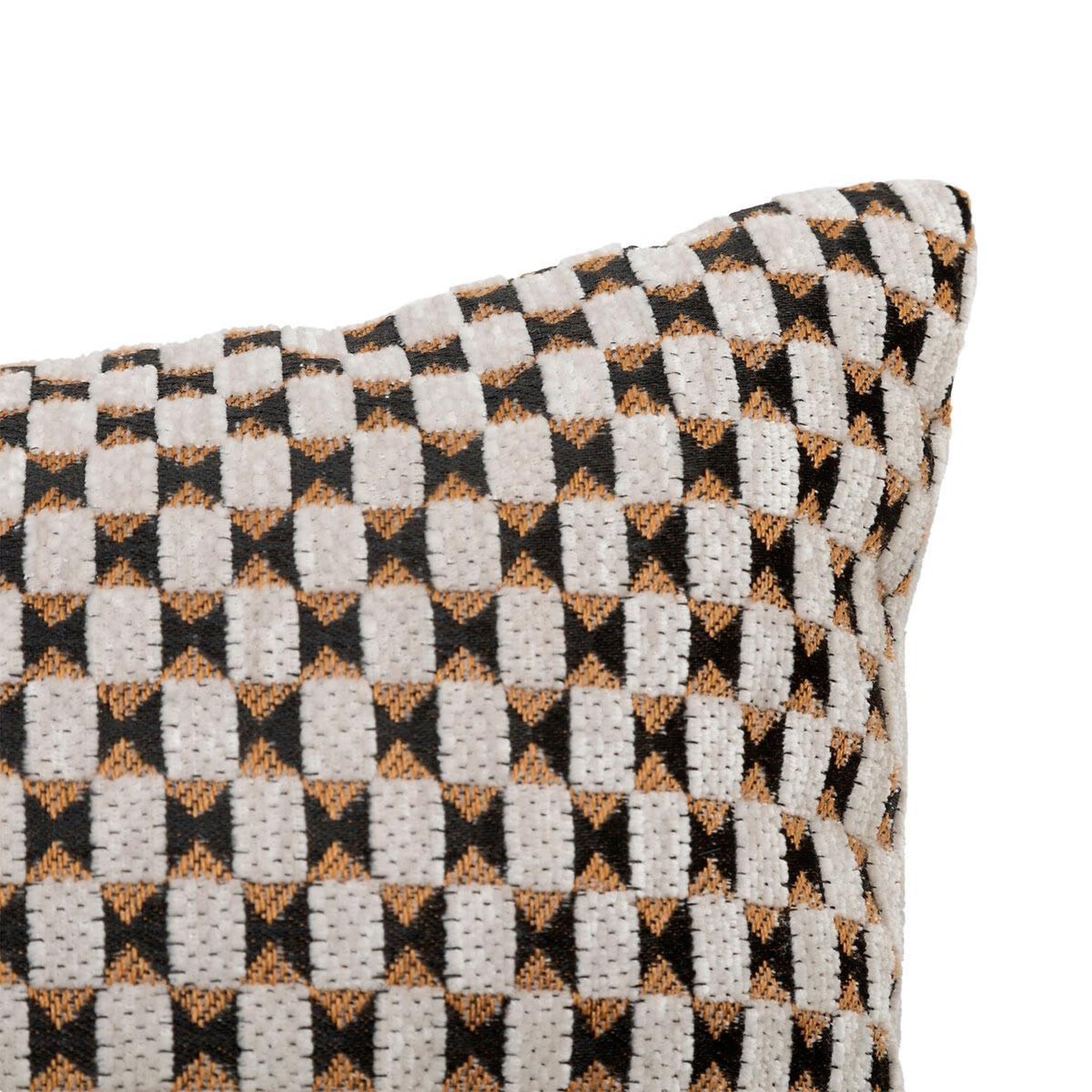 Voir la diapositive 2 : ATMOSPHERA Coussin déco jacquard  zaika  30x50cm beige lin