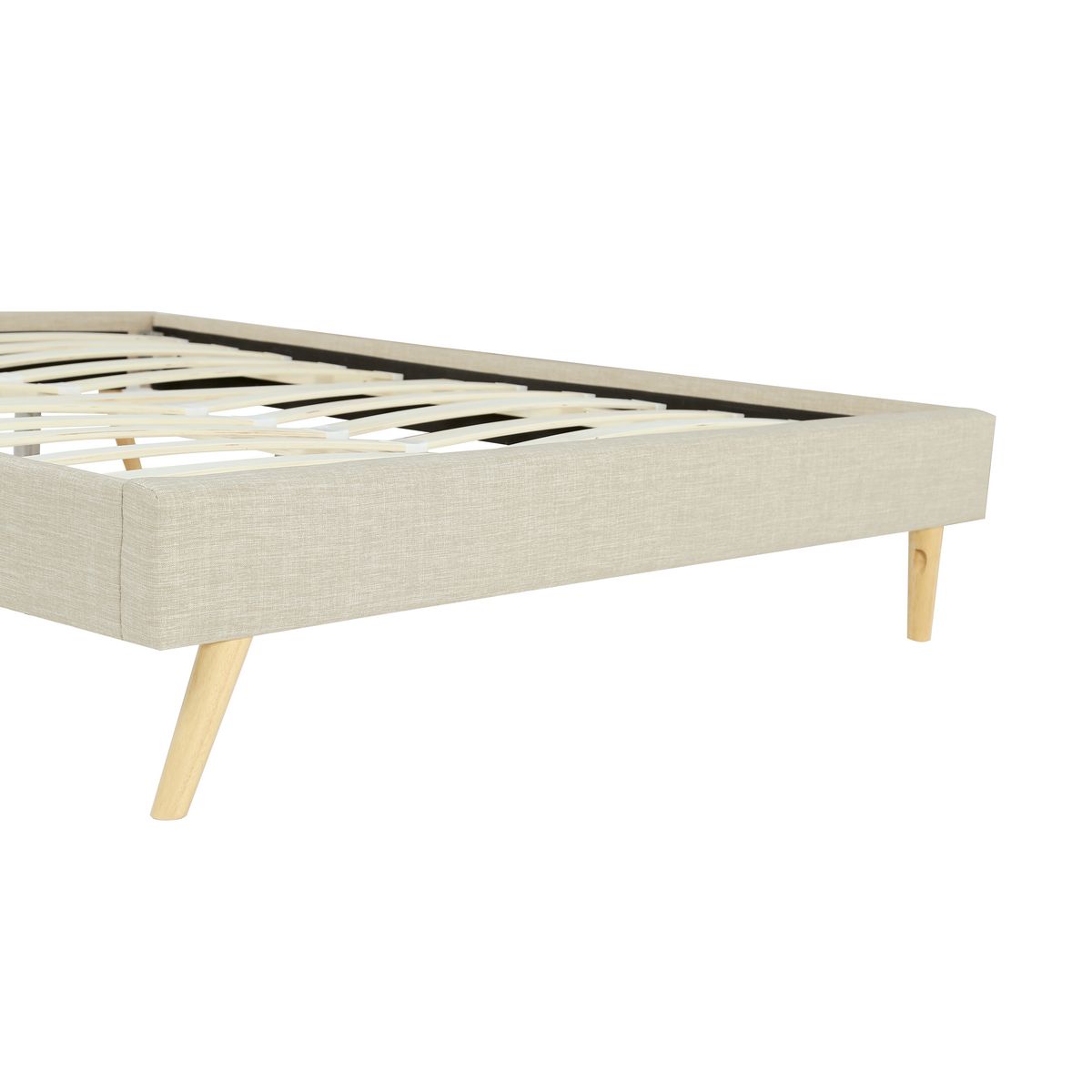 Cadre de lit scandinave en tissu 140x190 OREBRO