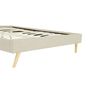Voir la diapositive 4 : Cadre de lit scandinave en tissu 140x190 OREBRO