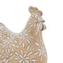 Voir la diapositive 2 : ATMOSPHERA Statuette Poule Déco  Linda  20cm Beige