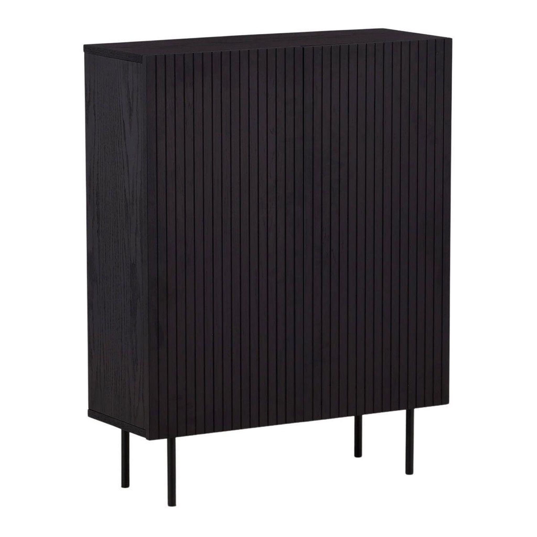 Paris Prix Buffet design nervuré  bjorkon  103cm noir
