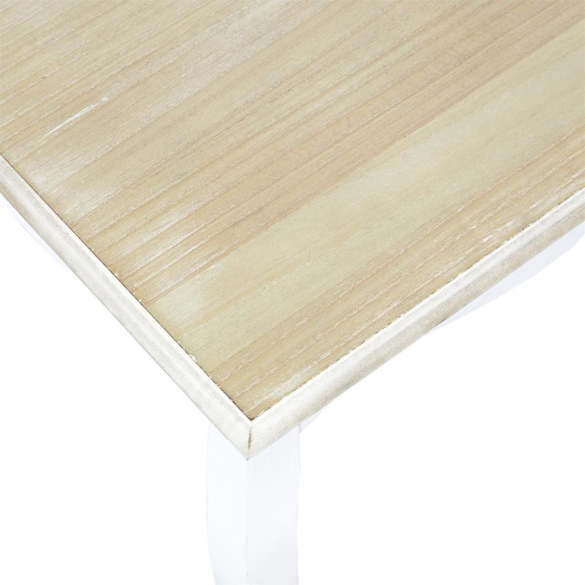 Voir la diapositive 3 : The Home Deco Factory Table d'appoint en bois  victoria  45cm blanc