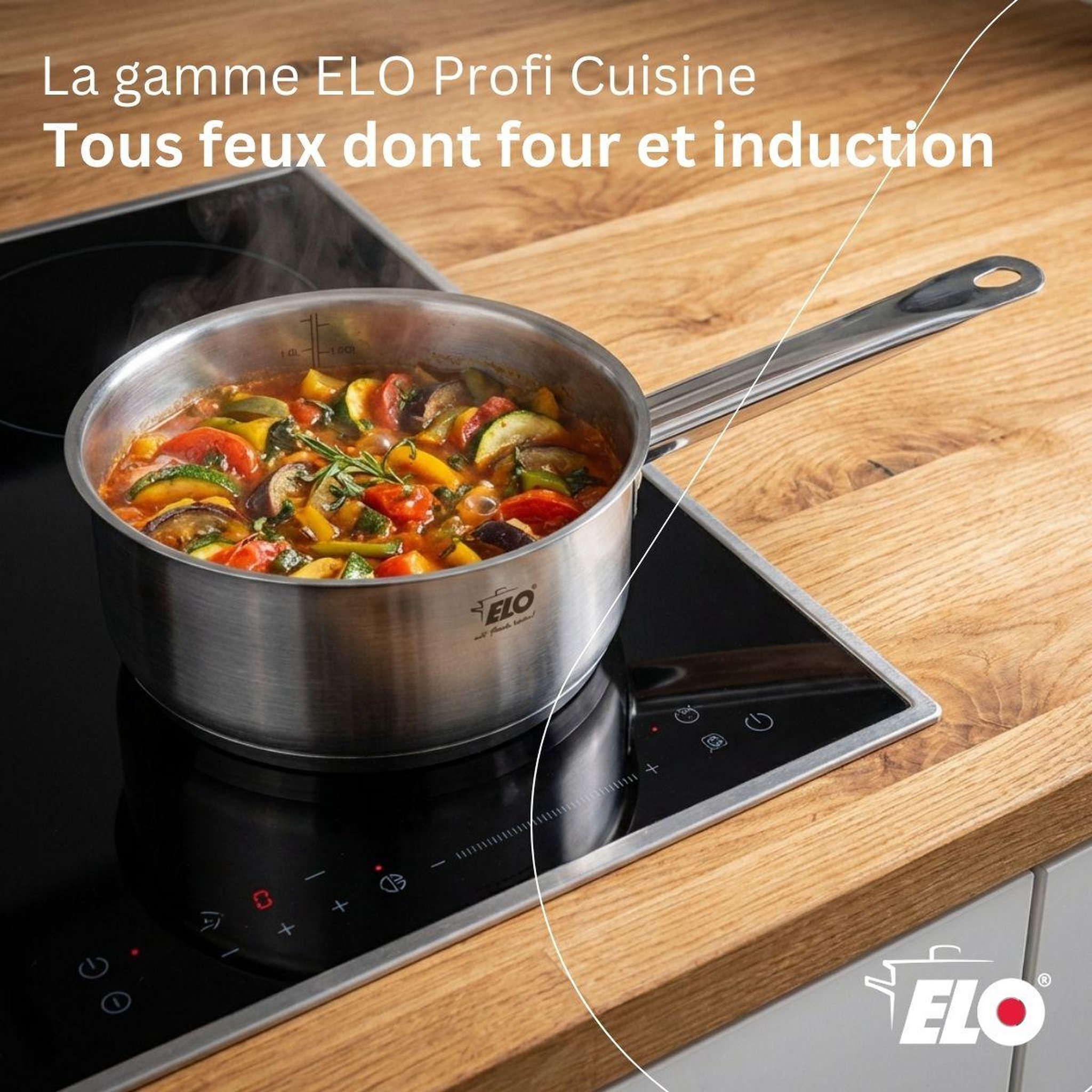 Voir la diapositive 3 : ELO Casserole en inox 20 cm de 2,2 litres Elo Profi Cuisine