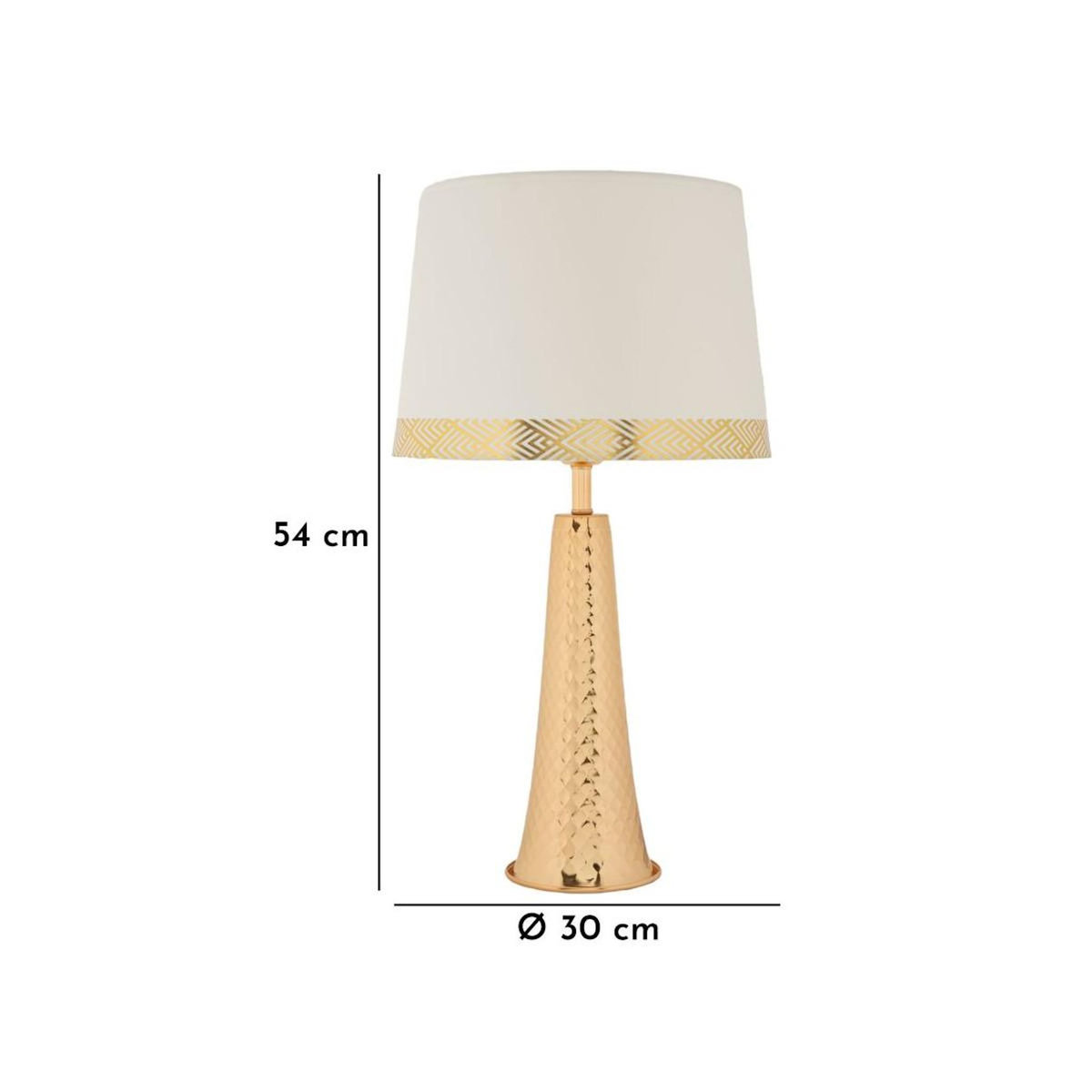 Paris Prix Lampe à Poser Design  Tower  54cm Or