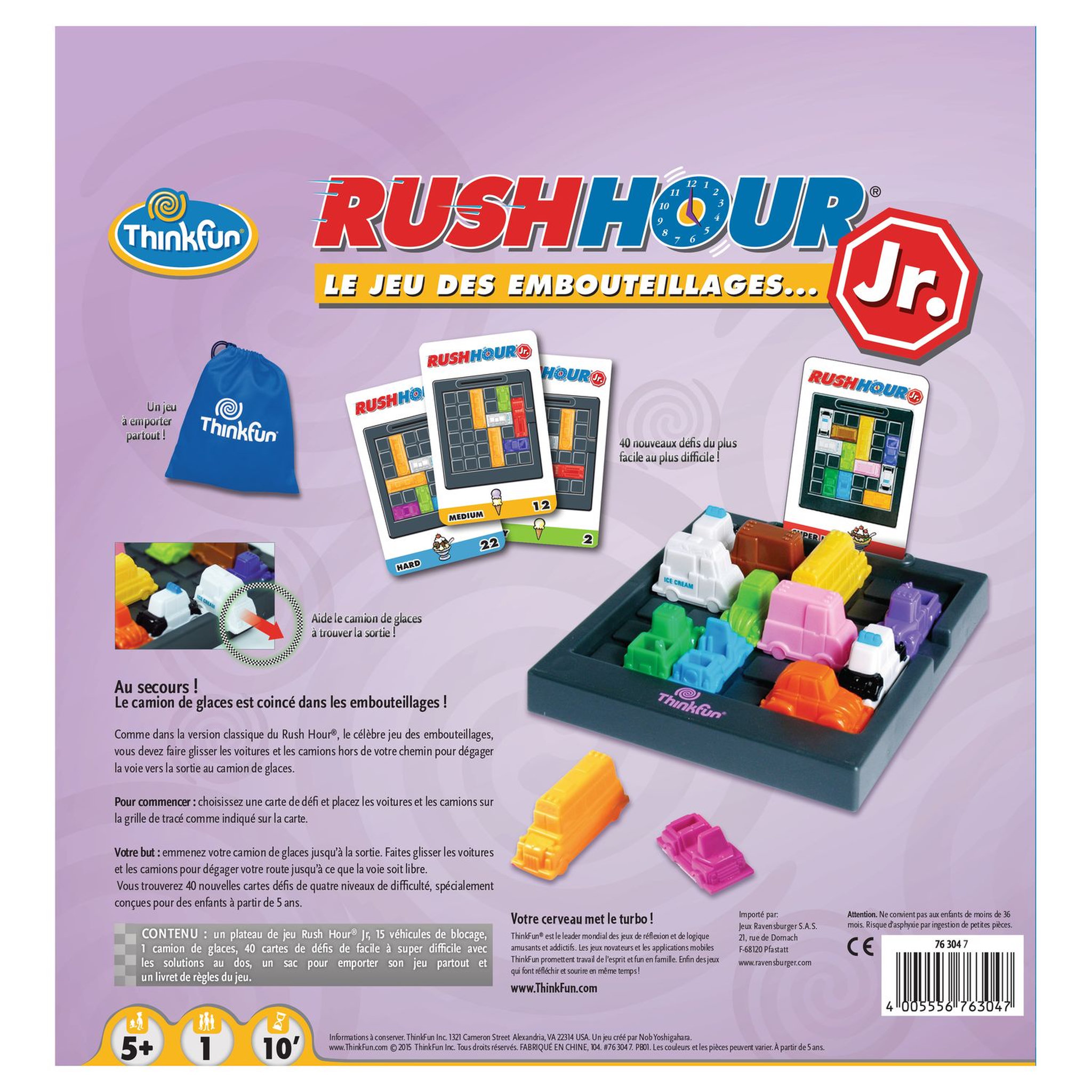 Voir la diapositive 3 : RAVENSBURGER Jeu Rush Hour junior - Le jeu des embouteillages