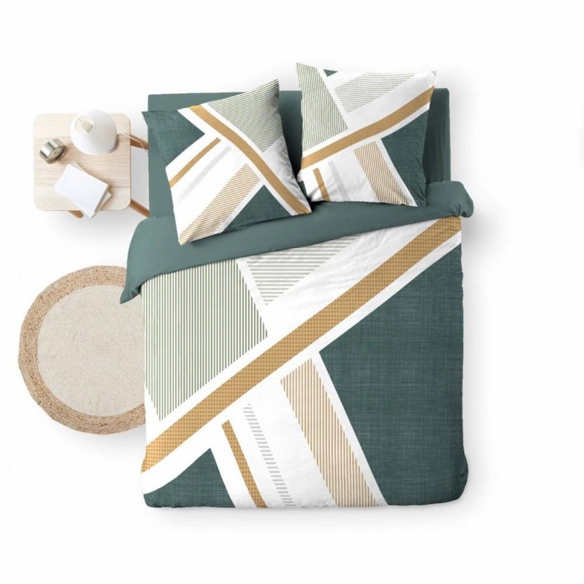 Douceur d'Intérieur Housse de couette 240x220 + 2 taies ZEPHYR 100% coton