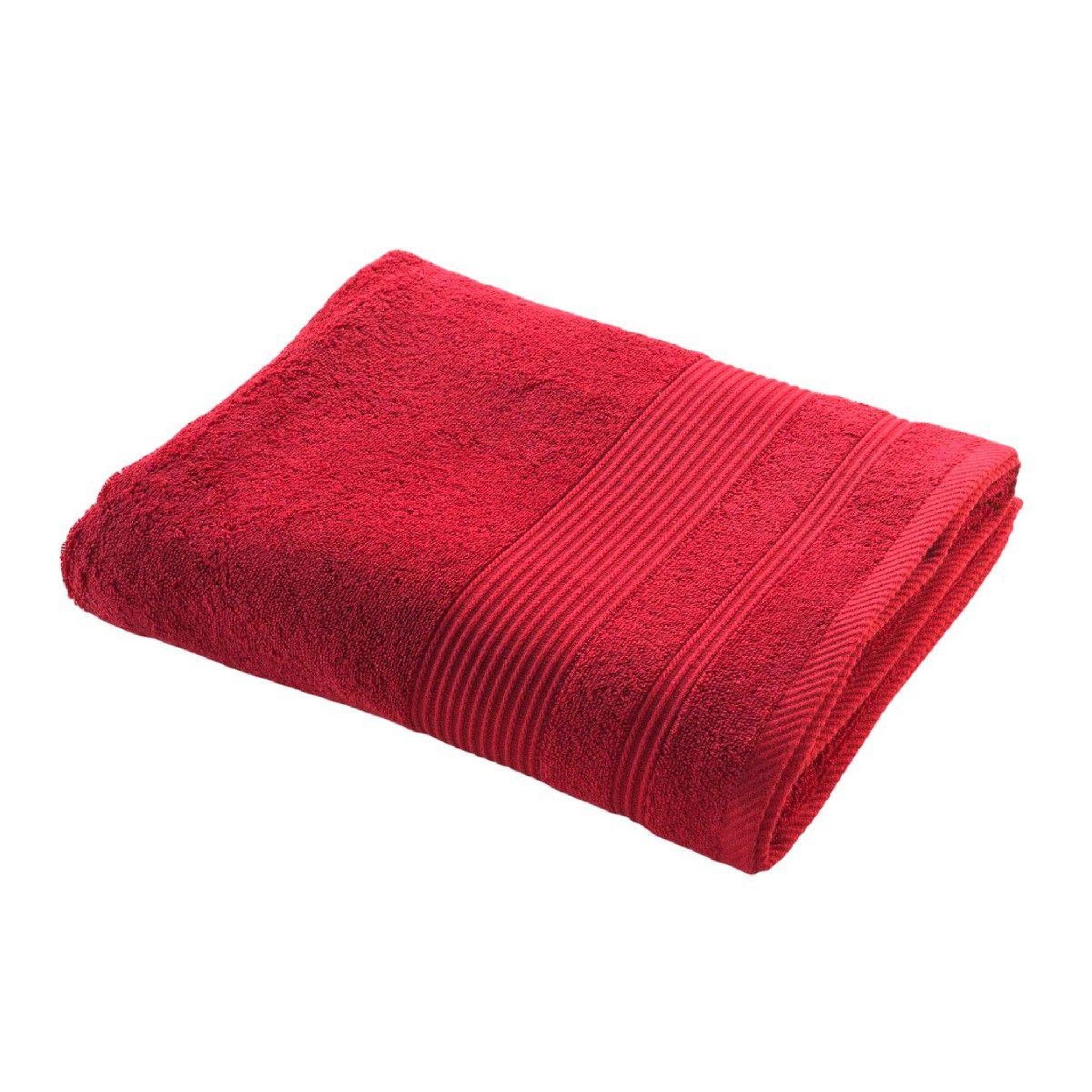 Douceur d'Intérieur Drap de bain  tendresse  90x150cm rubis