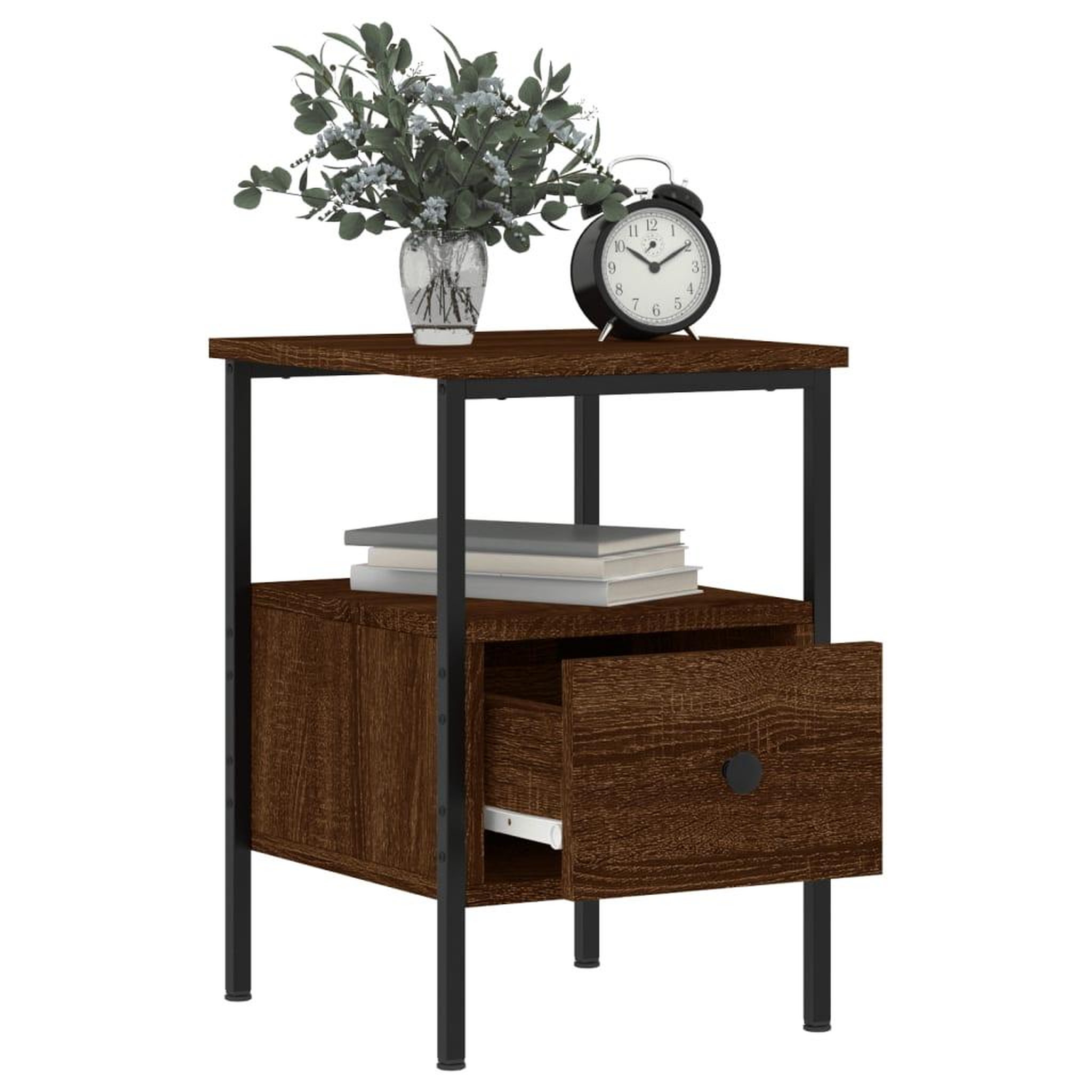 Voir la diapositive 5 : VIDAXL Tables de chevet 2 pcs chene marron 34x36x50 cm bois ingenierie