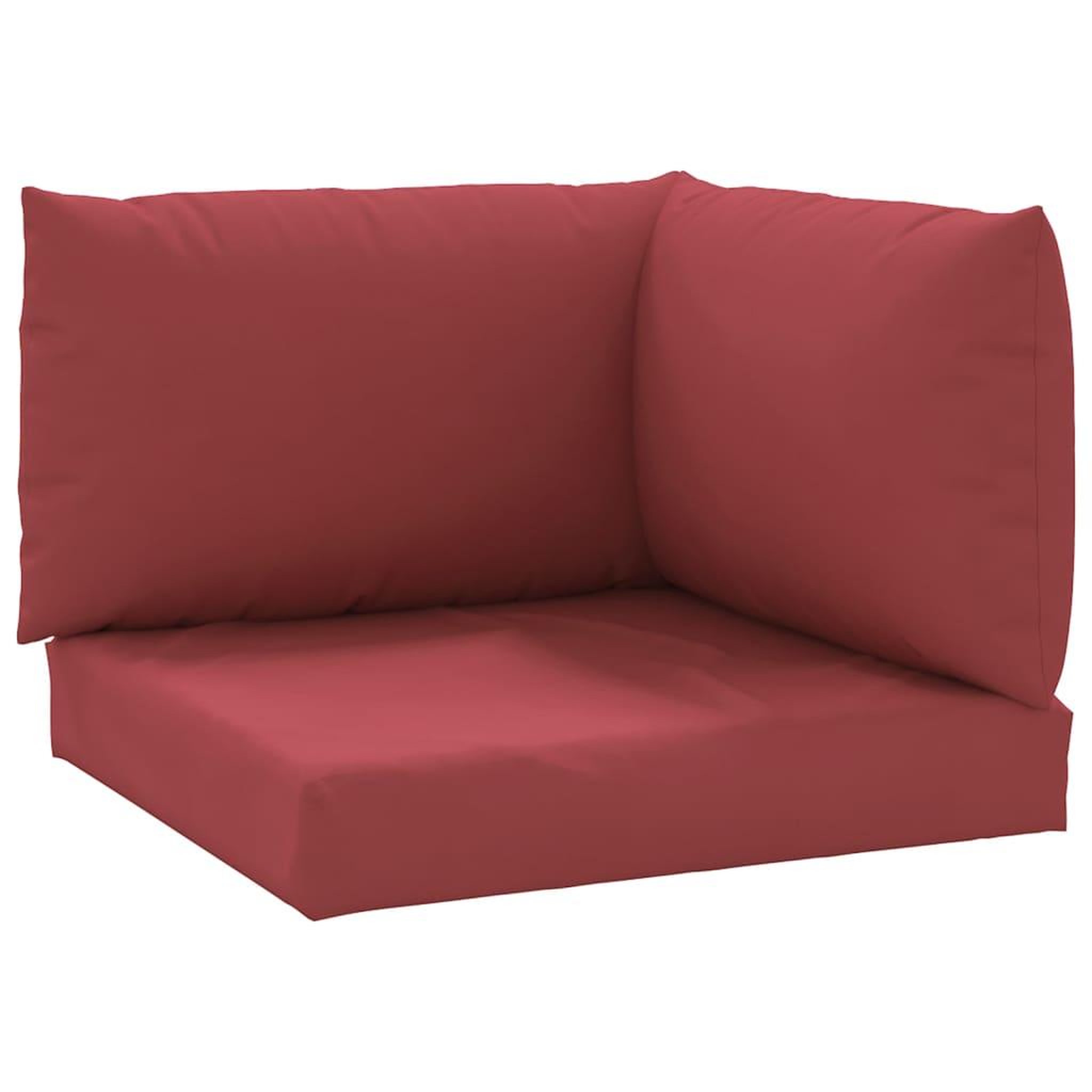 Voir la diapositive 2 : VIDAXL Coussins de palette lot de 3 rouge bordeaux tissu oxford