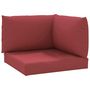 Voir la diapositive 2 : VIDAXL Coussins de palette lot de 3 rouge bordeaux tissu oxford