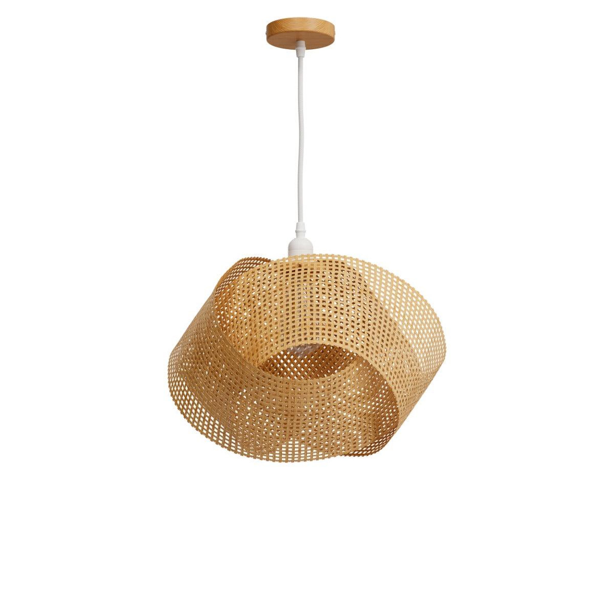 Voir la diapositive 2 : MAISON PAVANE Suspension en bambou naturel et métal d40 cm-orta