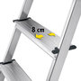 Voir la diapositive 2 : HAILO Escabeau domestique pliable en aluminium 3 marches ultra léger Hailo L40